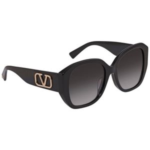 Valentino Sunglasses VA 4079F 5001/8G 56-19-140 Black / Grey Gradient Italy